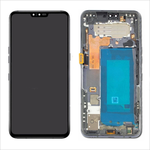 OLED For LG V50 ThinQ 5G LM-V500 V450PM LCD Display Touch Screen Digitizer Frame