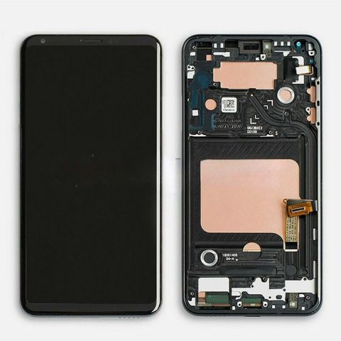 For LG V35 ThinQ OLED Display LCD Touch Screen Digitizer + Frame Replacement